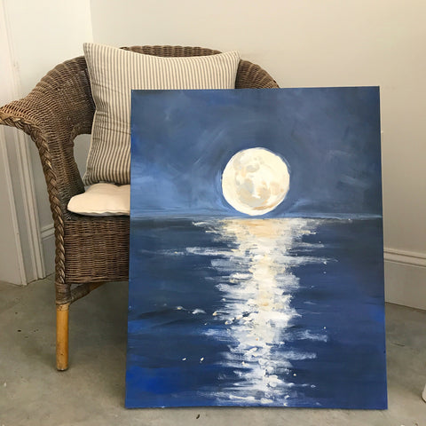 Moon over water