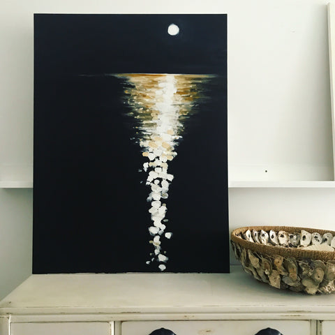 Moon over water