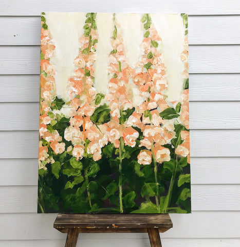 peach foxgloves